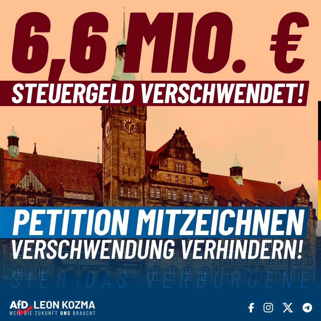MILLIONEN VERSCHWENDET – BÜRGER NICHT GEFRAGT