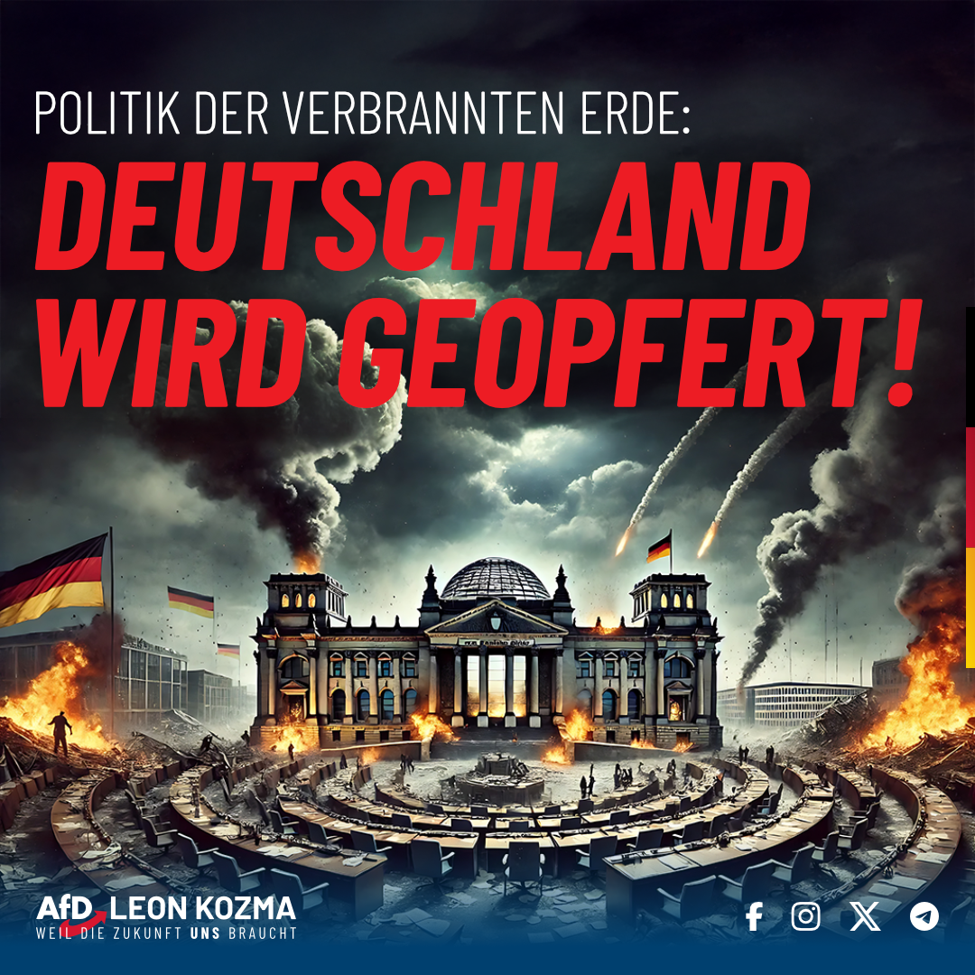 POLITIK DER VERBRANNTEN ERDE: DEUTSCHLAND WIRD GEOPFERT